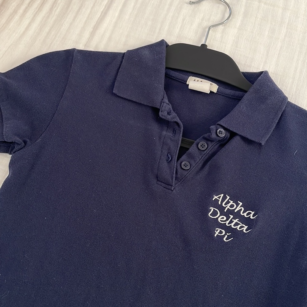 Alpha delta pi adpi collared shirt